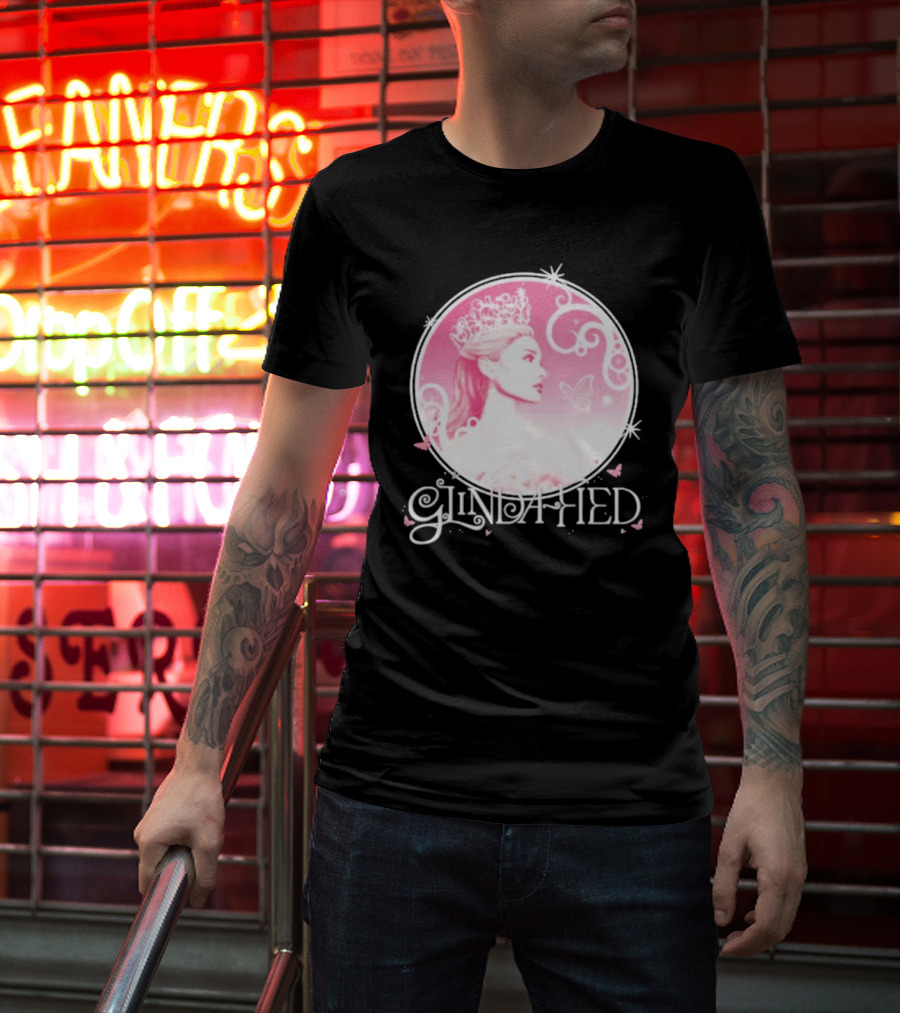 Glinda Fied Crowned Fairy Circle Butterflies T-Shirt