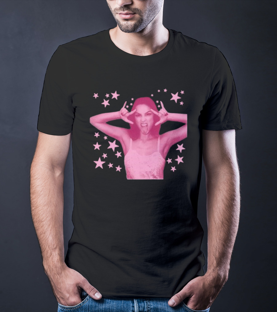 Olivia Rodrigo Spotify Wrapped Stars Pink Aesthetic T-Shirt