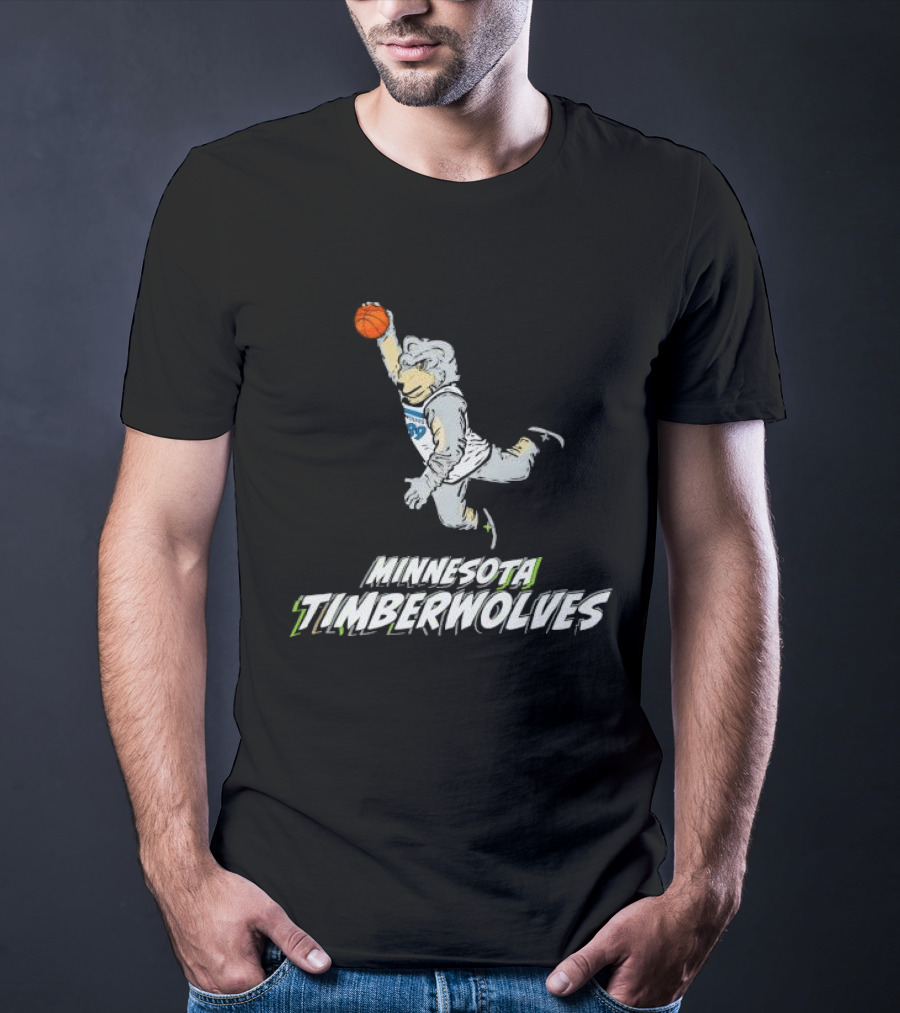 Minnesota Timberwolves Stadium Essentials Youth Mascot Slam Dunk T-Shirt