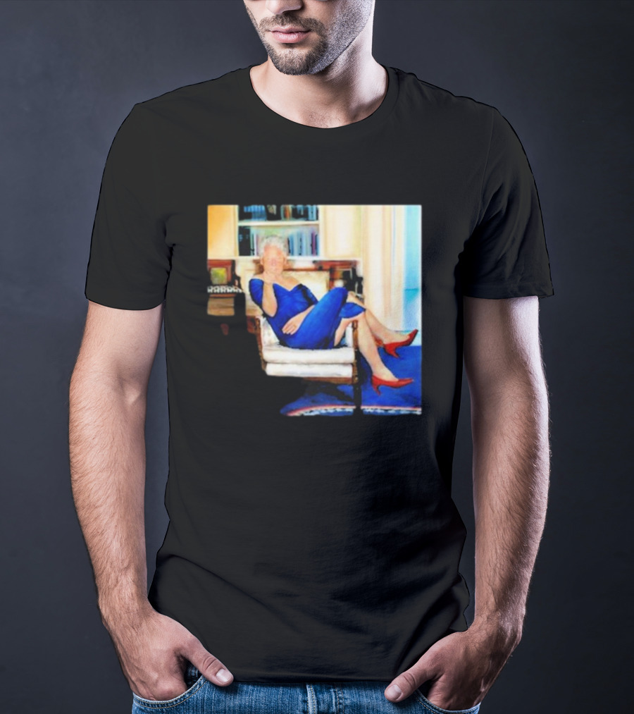 Parsing Bill Clinton Blue Dress Jeffrey Epstein Home T-Shirt