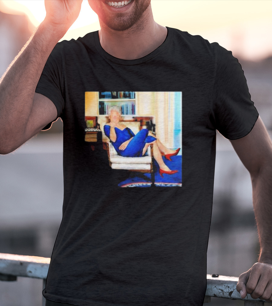 Parsing Bill Clinton Blue Dress Jeffrey Epstein Home T-Shirt