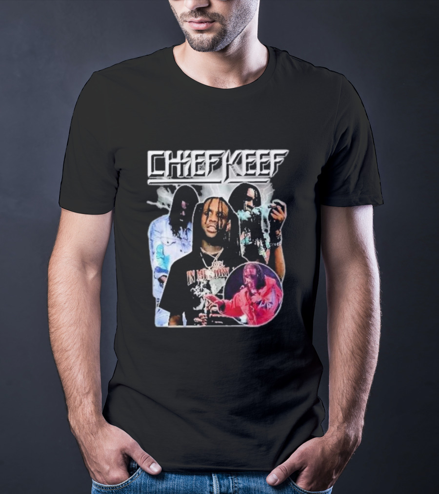 Chief Keef Collage Smoke And Red T-Shirt
