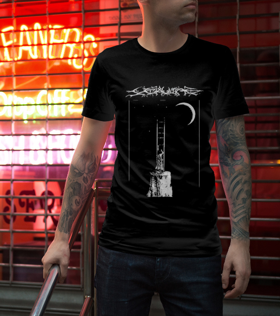 De Leaving Gildan Softstyle Ladder To Crescent Moon T-Shirt