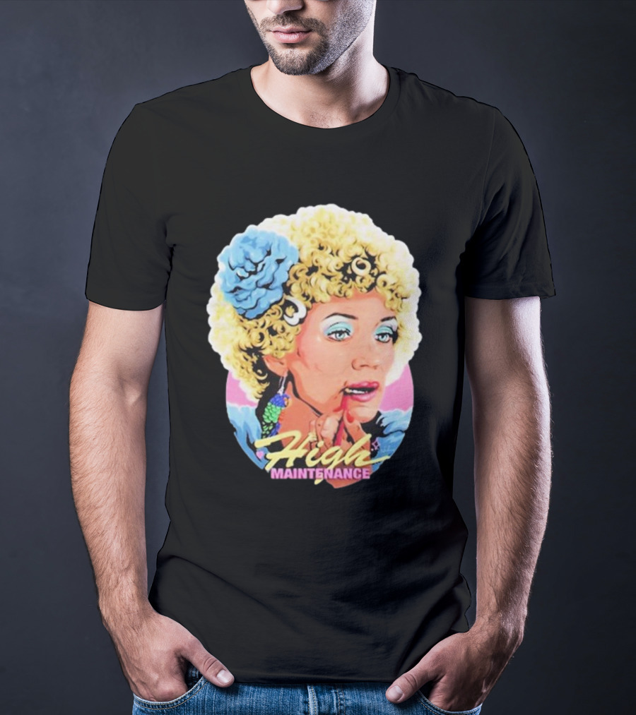 Kath Day-Knight Applying Lipstick High Maintenance T-Shirt