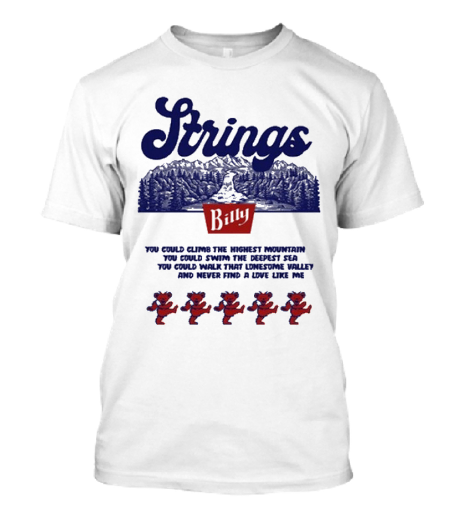 Strings Billy Mountain Valley Dancing Bears T-Shirt