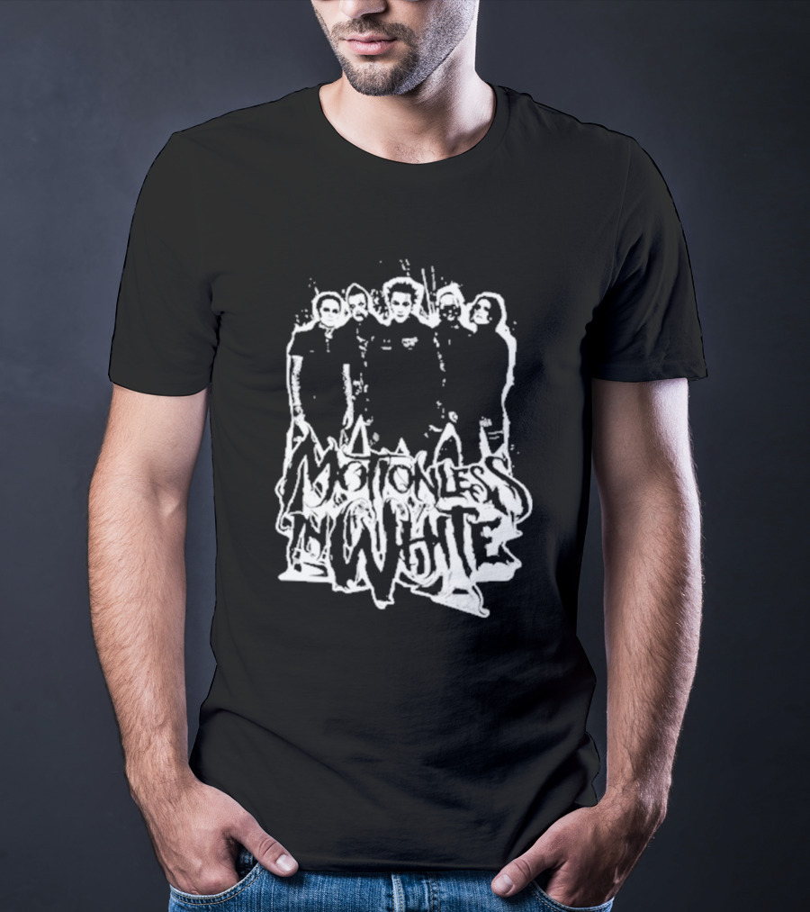 Motionless In White Band Members Paint Splatter T-Shirt