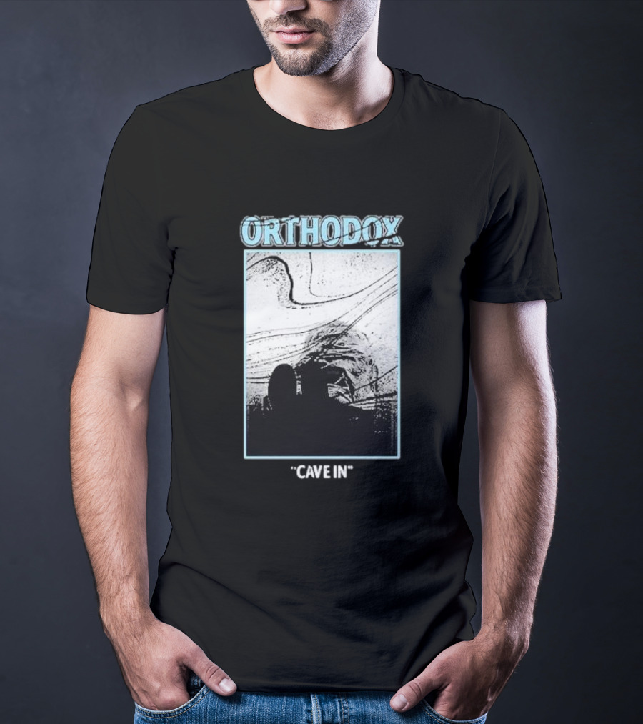 Orthodox Cave In Monochrome Abstract T-Shirt