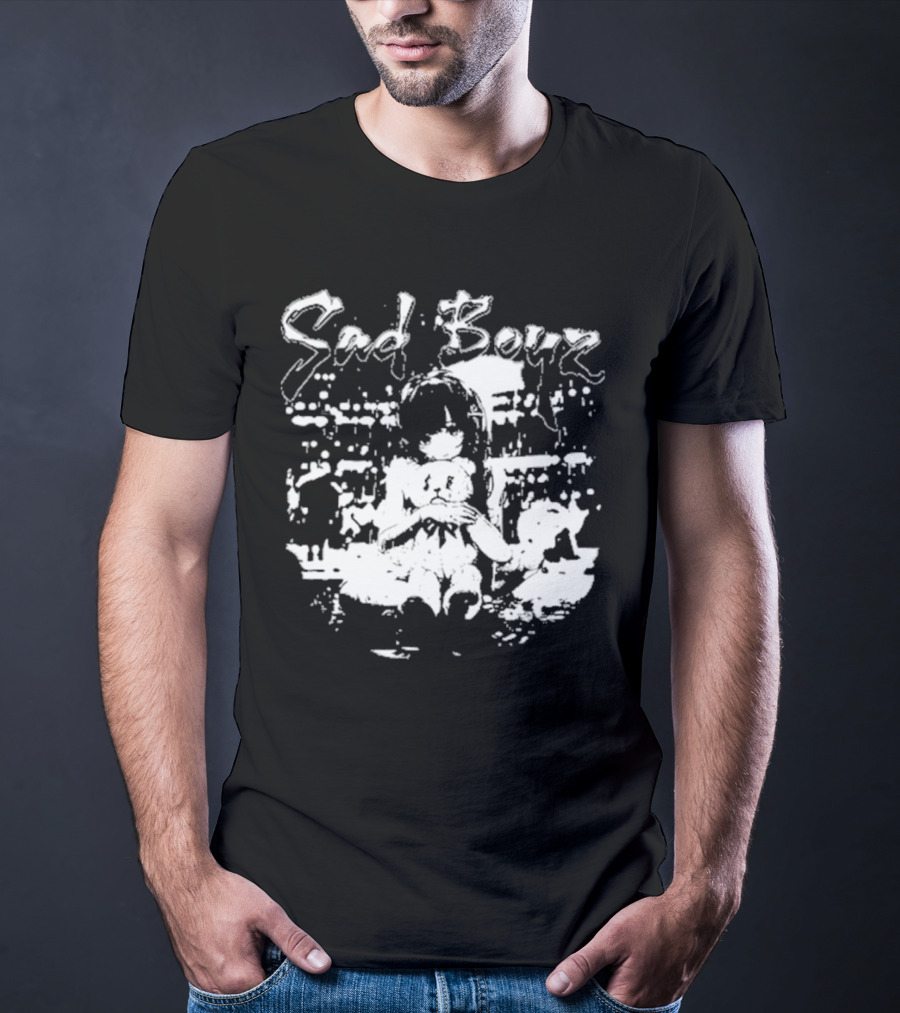 Sad Boyz Sad Bear Girl Cityscape T-Shirt