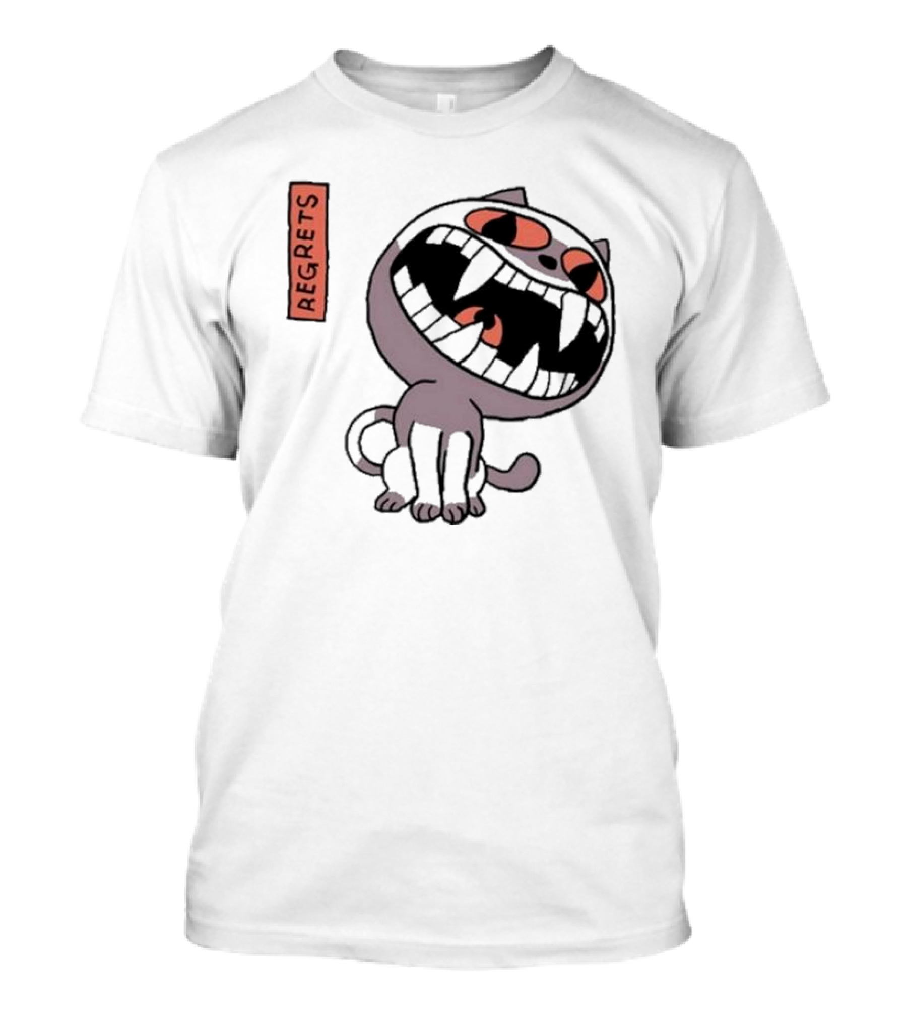 Herald Of Regrets Cartoon Cat Character T-Shirt