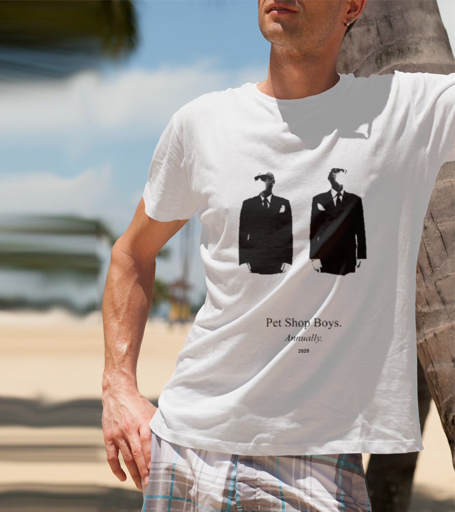 Pet Shop Boys Annually 2025 Black Suit T-Shirt