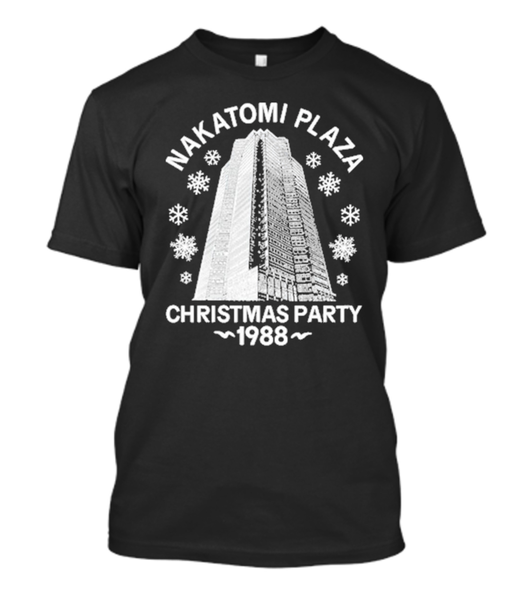 Nakatomi Plaza 1988 Christmas Party With Snowflakes T-Shirt