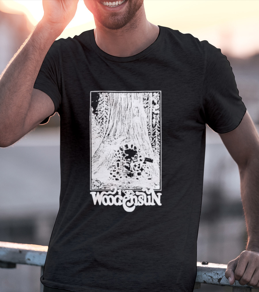 Woodensun Enchanted Realm Beneath The Giant Tree T-Shirt