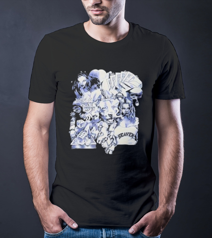 Geezyworld Heaven OTX FYPM Dice Cards Chains Women T-Shirt