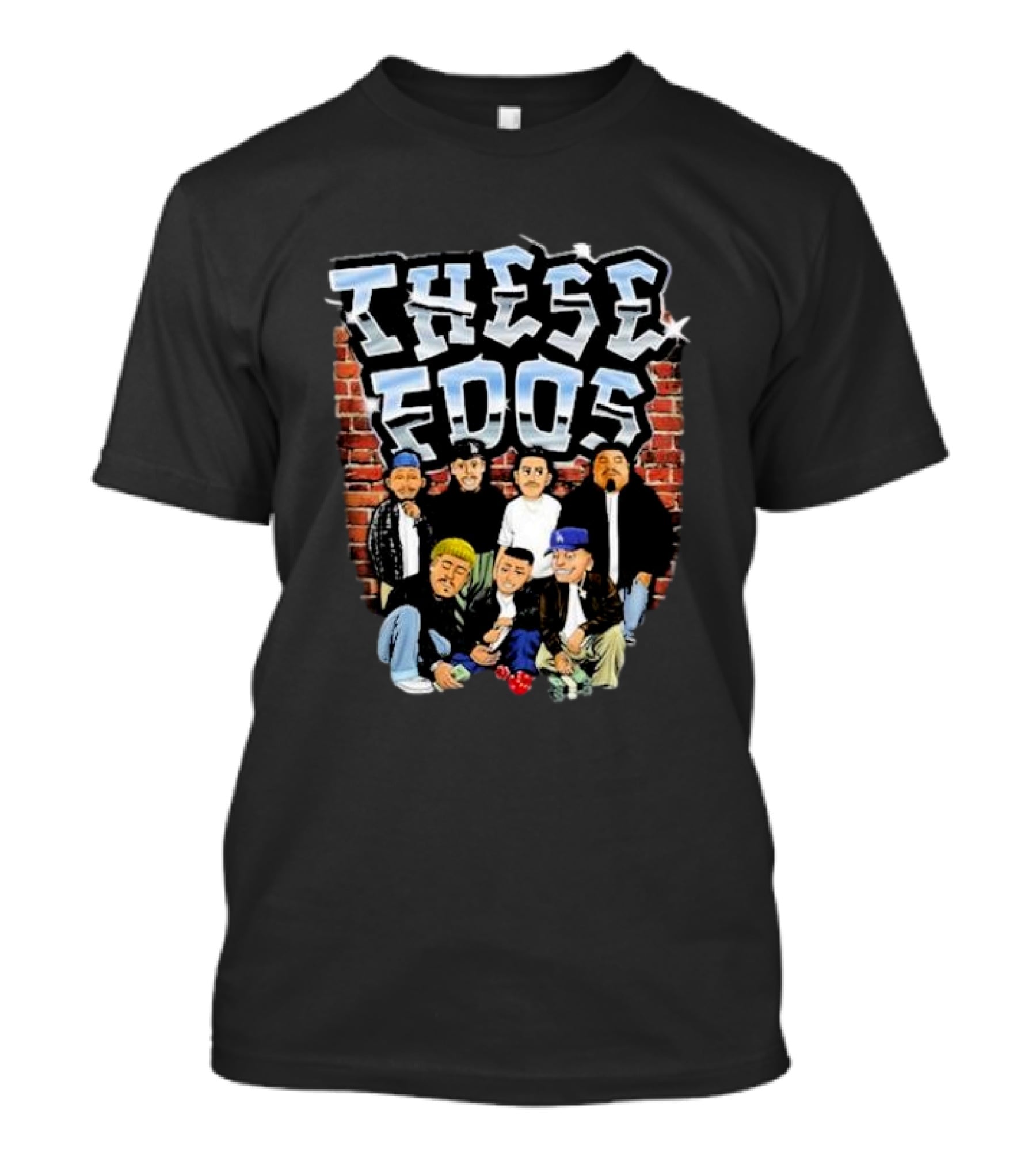 These Foos Homies Urban Street Style Characters 90s Graffiti Vibe T-Shirt