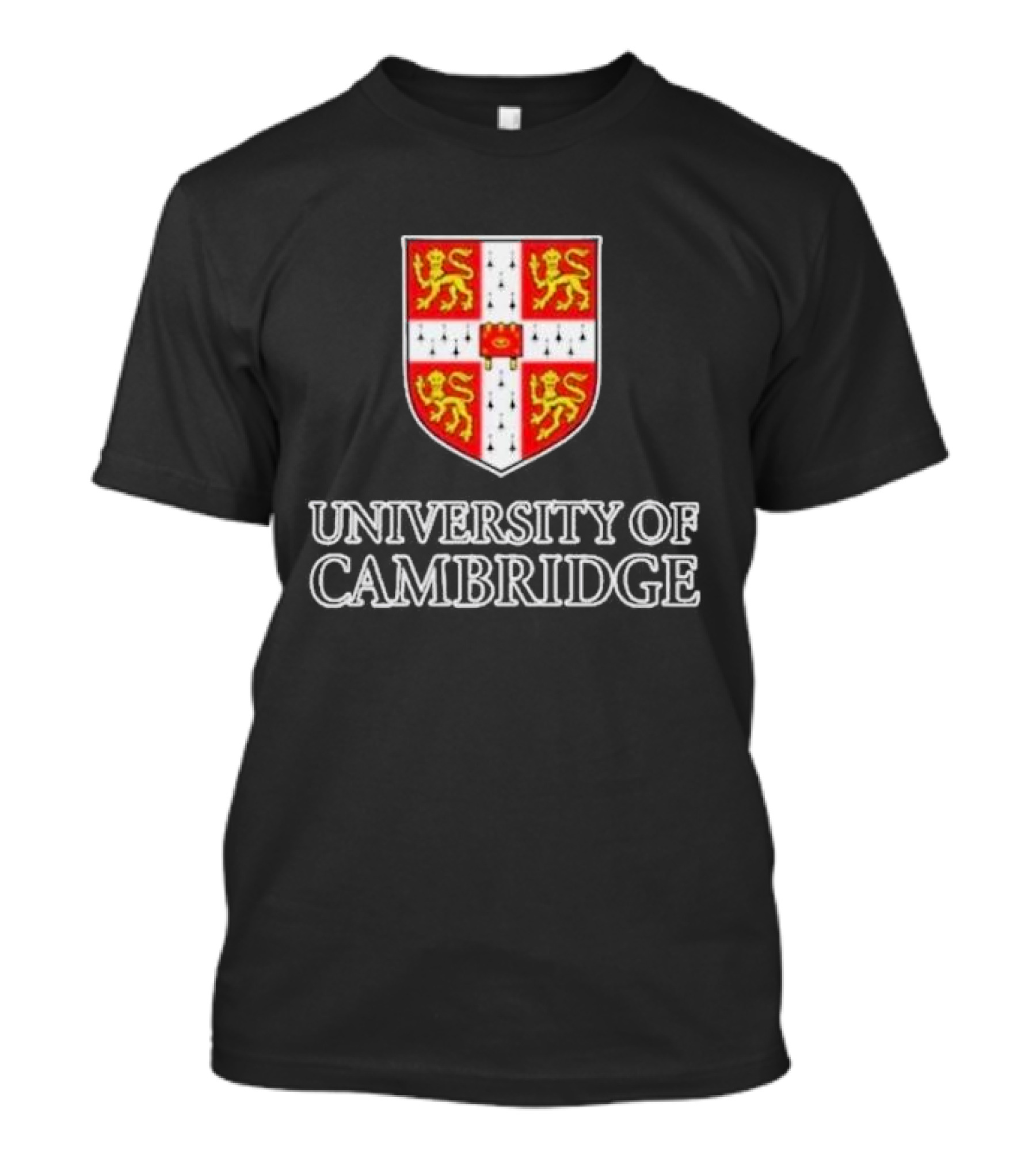 University Of Cambridge Emblem Crest With Lions And Cross T-Shirt