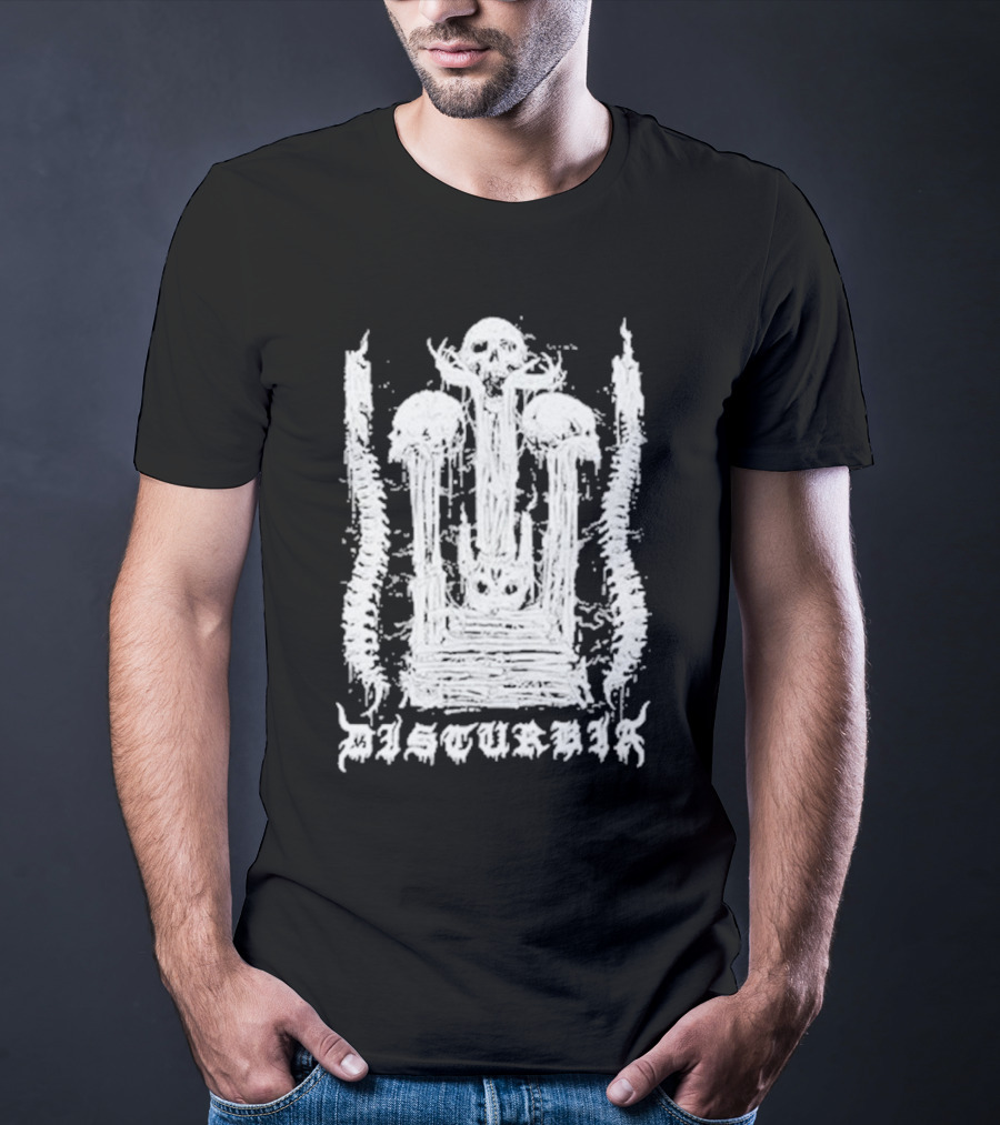 Xenomort Disturbia Skull And Spinal T-Shirt