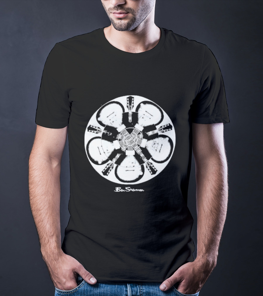 Guitar Mandala Ben Sherman Optical Illusion T-Shirt