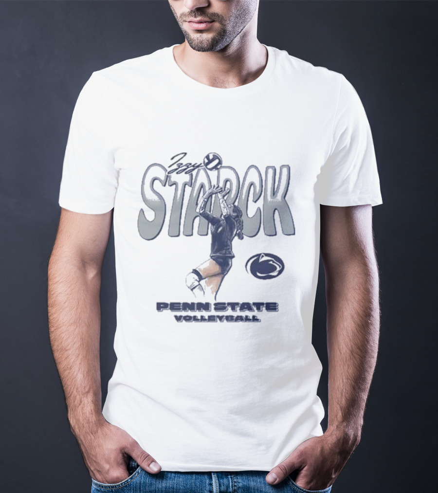 Izzy Starck Volleyball Penn State Player Graphic With University T-Shirt