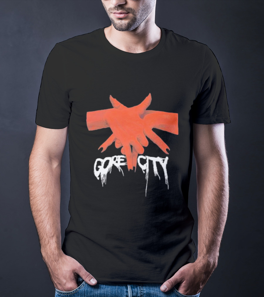 Pentagram Hands Gore City T-Shirt