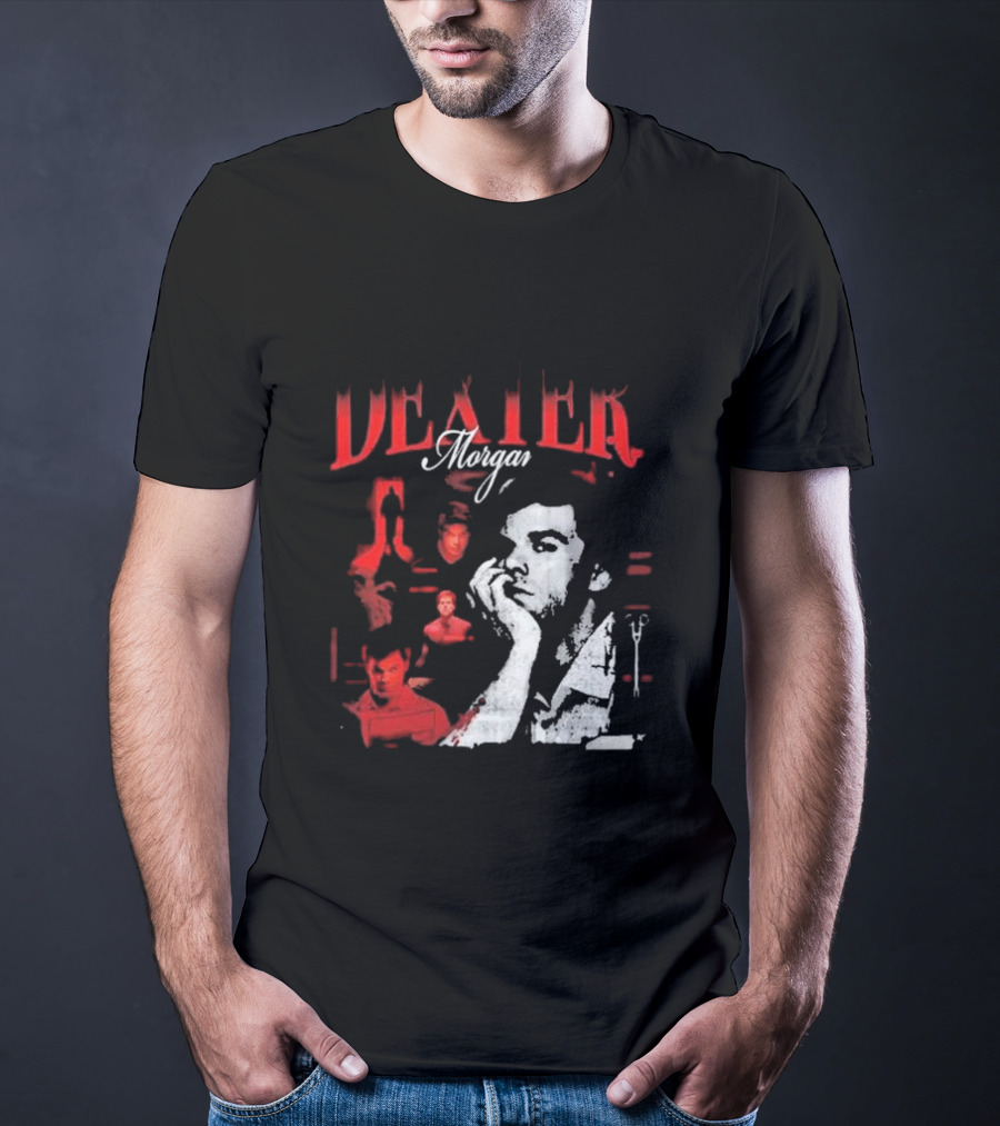 Dexter Morgan Heartthrob Iconic Red And Black T-Shirt