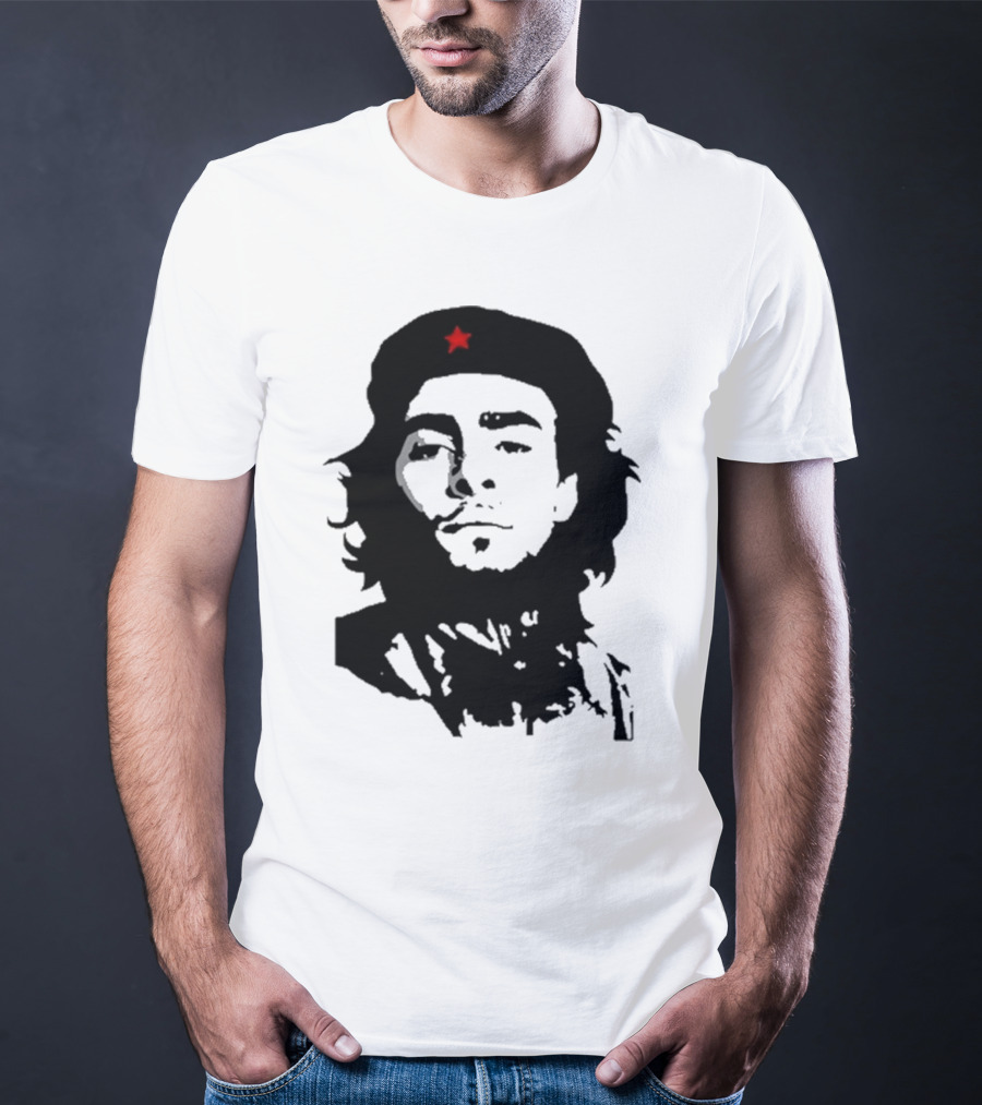 Luigi Mangione Che Guevara Iconic Red Star Beret Face T-Shirt