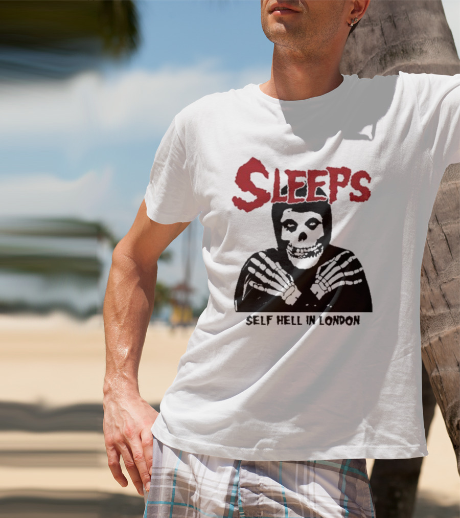 SLEEPS Self Hell In London Skeleton T-Shirt