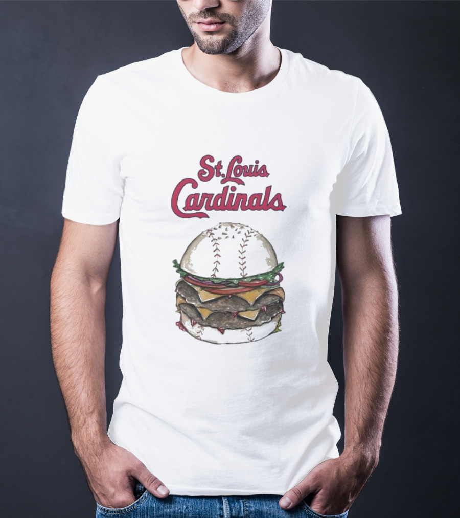 St. Louis Cardinals Baseball Burger T-Shirt