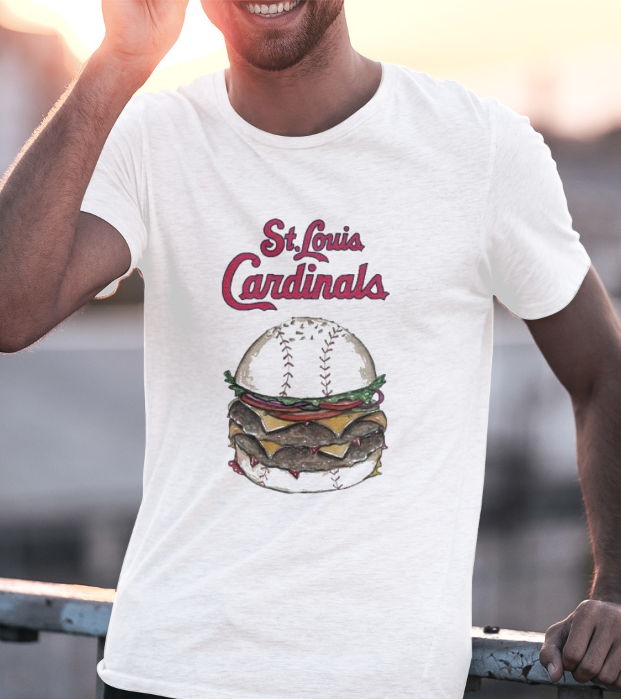 St. Louis Cardinals Baseball Burger T-Shirt