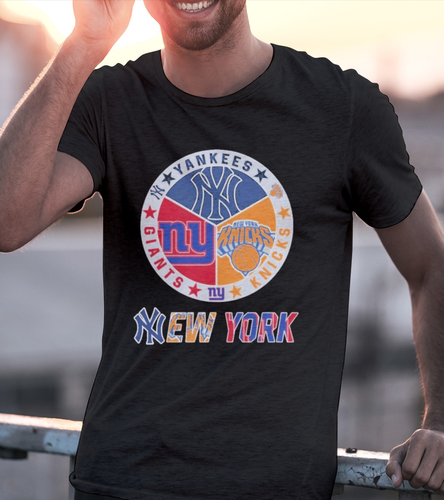 Yankees Giants Knicks New York Sports Teams T-Shirt