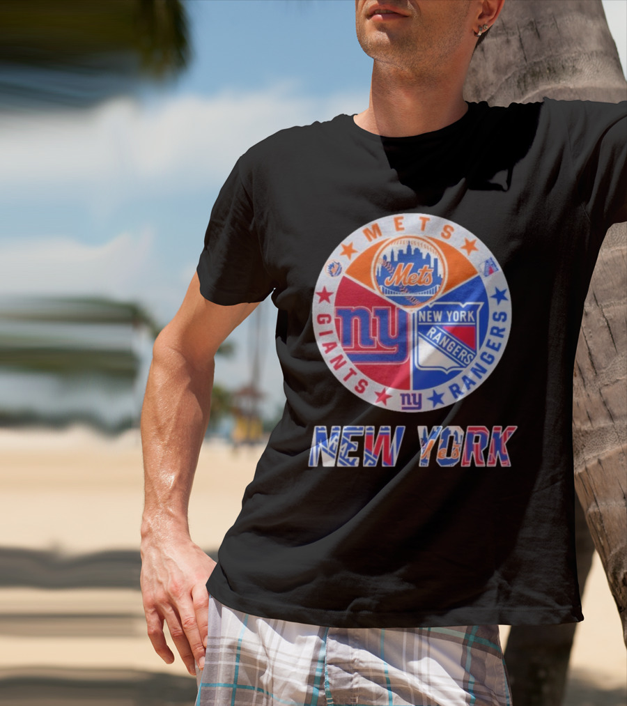 New York Mets Giants Rangers New York T-Shirt