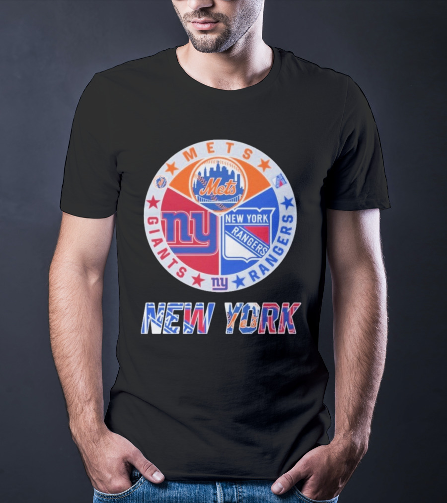 New York Mets Giants Rangers New York T-Shirt