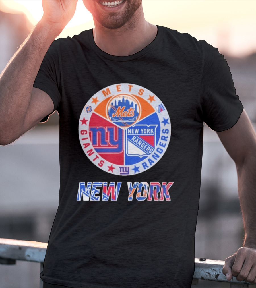 New York Mets Giants Rangers New York T-Shirt