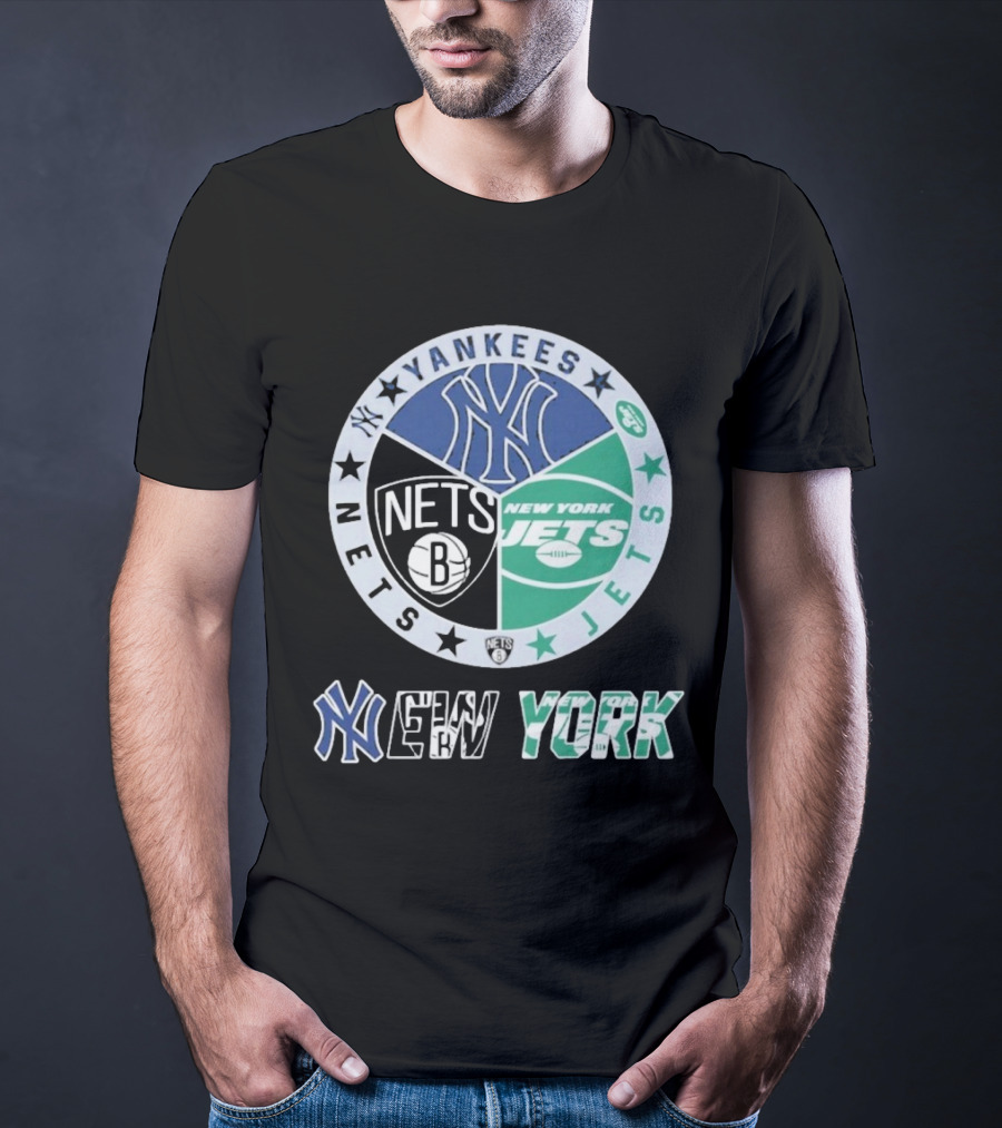 New York Yankees Nets Jets Yankees Nets Jets T-Shirt