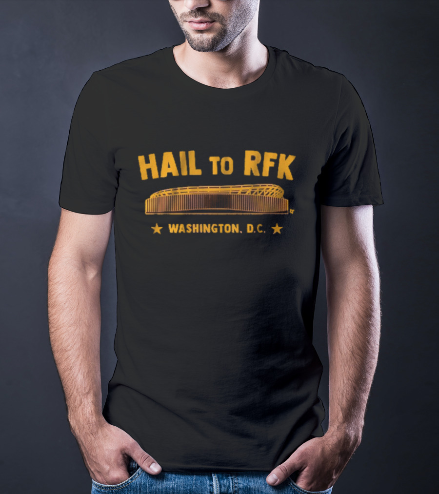 Hail To RFK Washington D.C. Football Stadium Icons T-Shirt