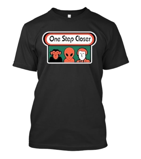 One Step Closer Alien Monkey Human Trio T-Shirt