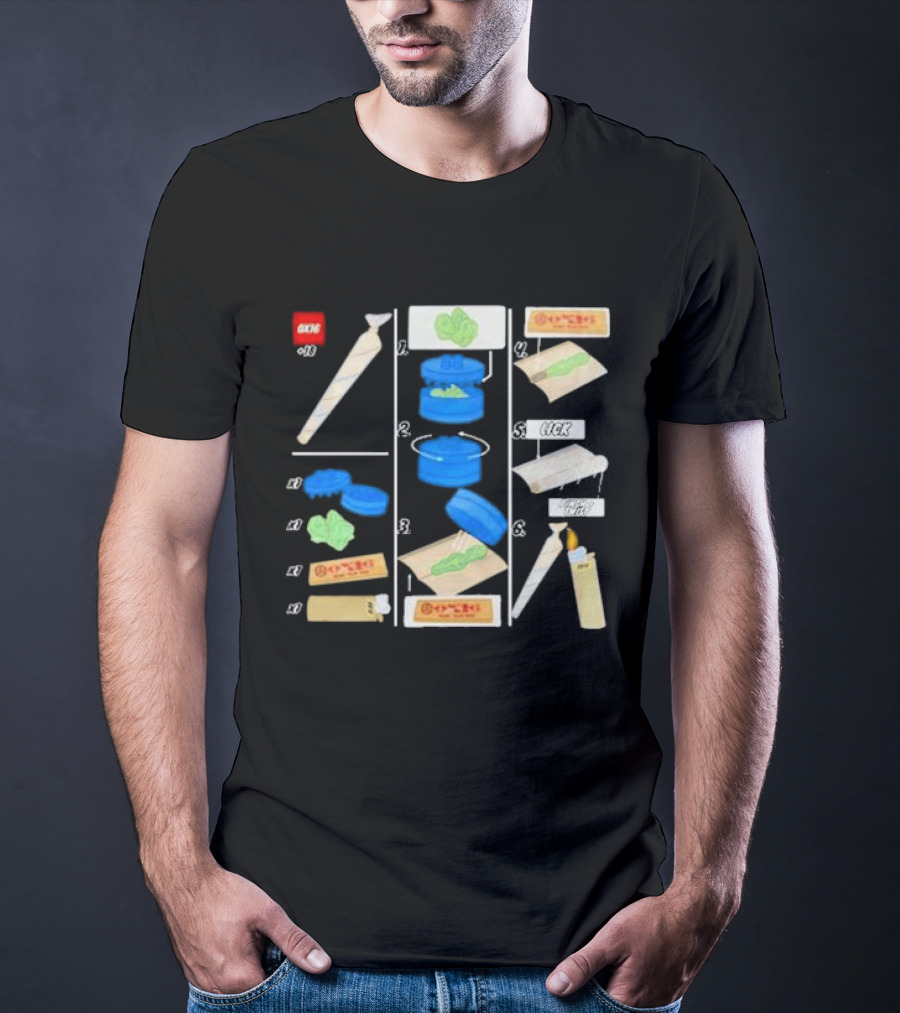 Ox16 Legolize Herb Grinder Rolling Instructions T-Shirt