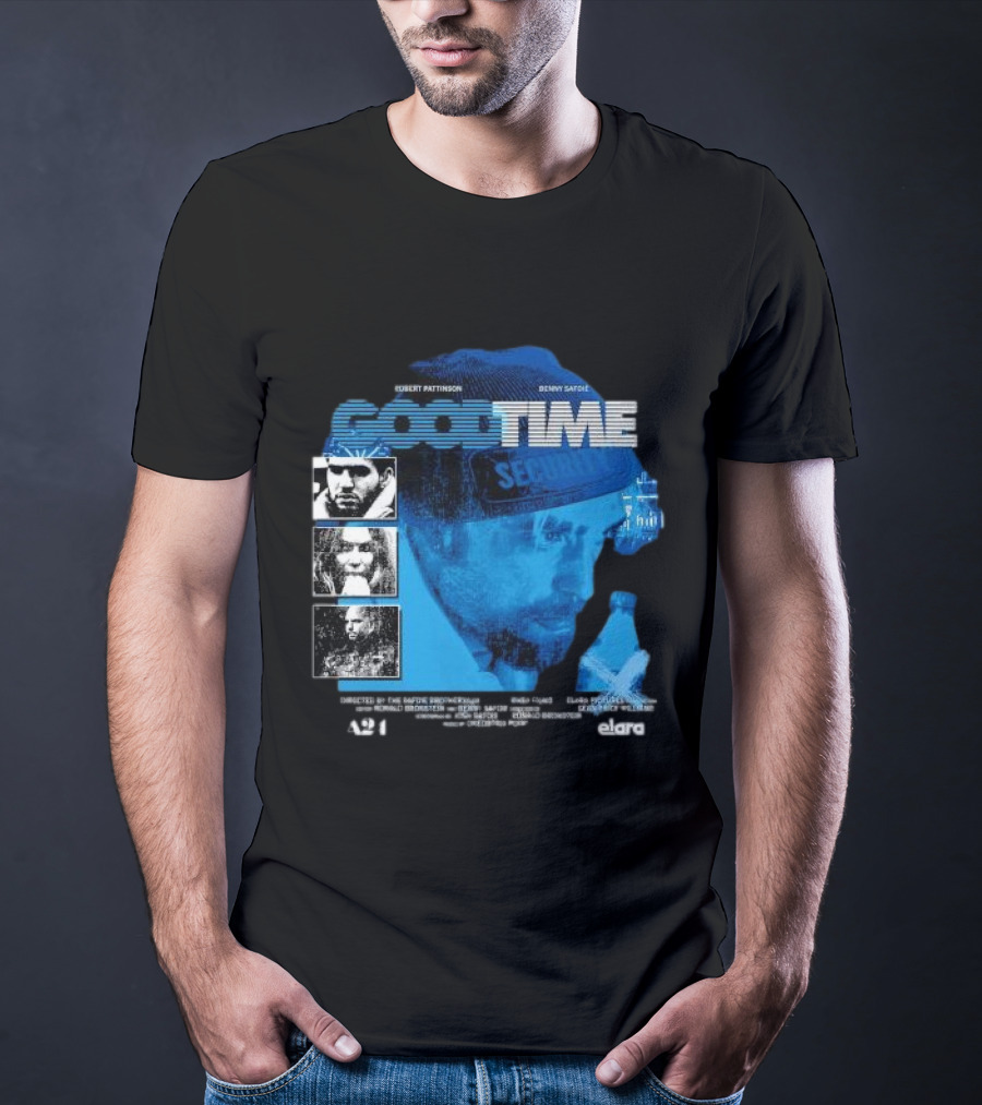 Robert Pattinson Benny Safdie Good Time A24 Elara Film T-Shirt