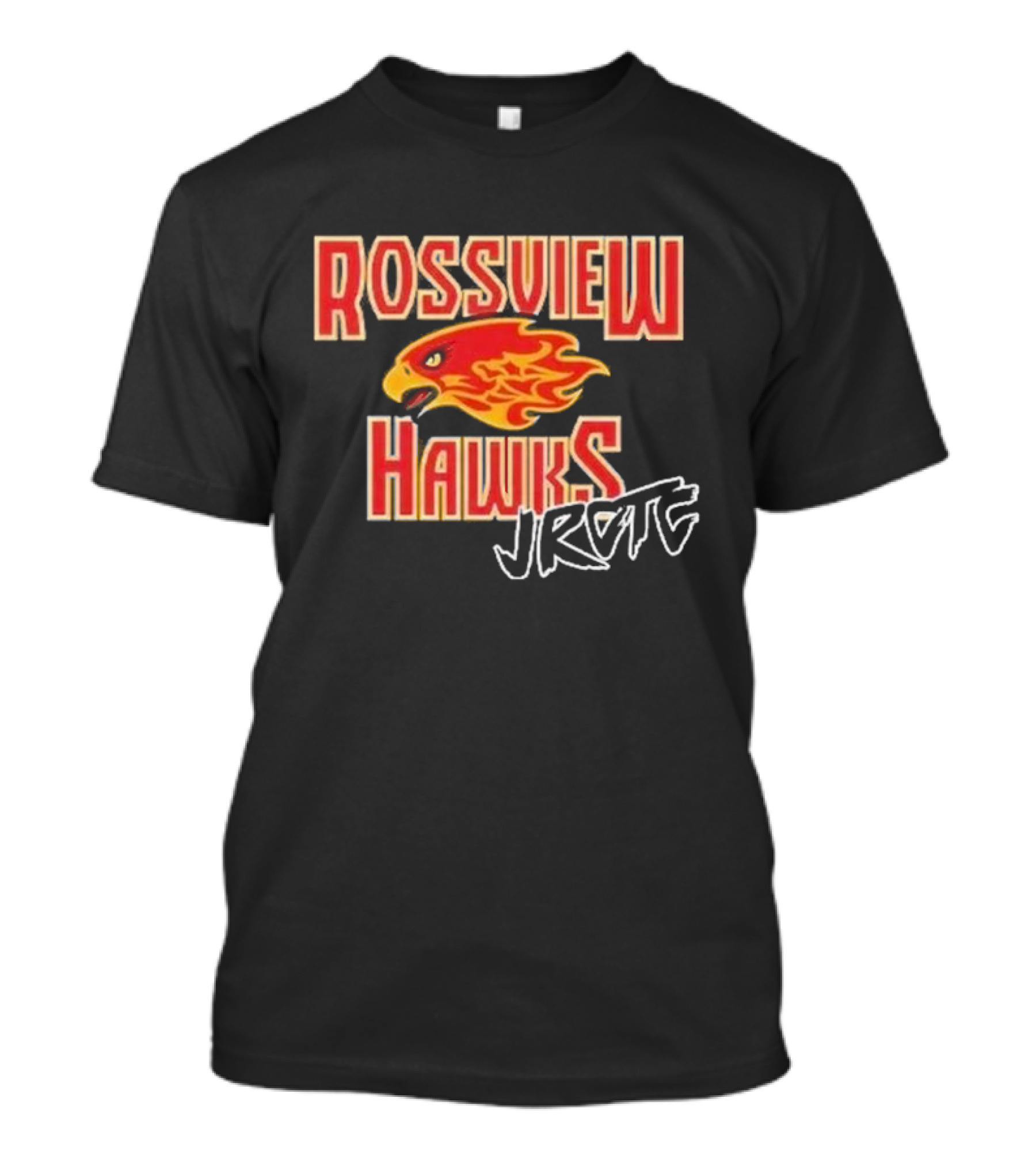 Rossview Hawks Flaming Hawk JROTC Cadet T-Shirt