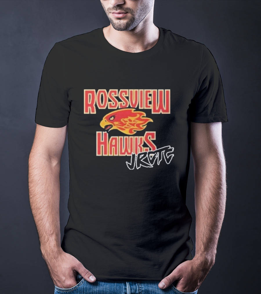 Rossview Hawks Flaming Hawk JROTC Cadet T-Shirt