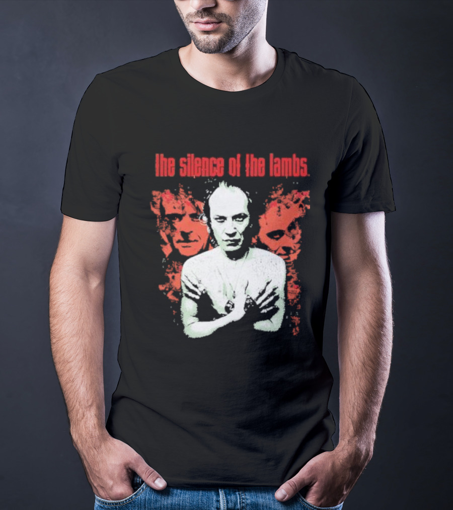 The Silence Of The Lambs Red Faces White Figure T-Shirt