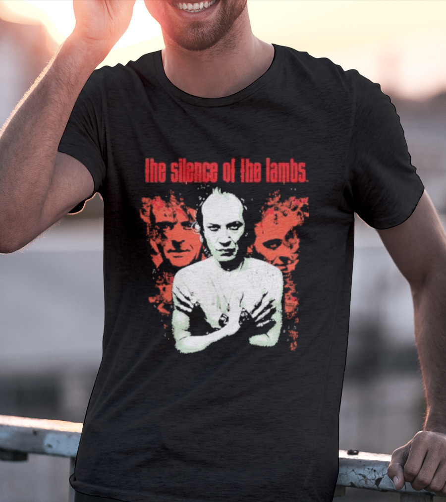 The Silence Of The Lambs Red Faces White Figure T-Shirt