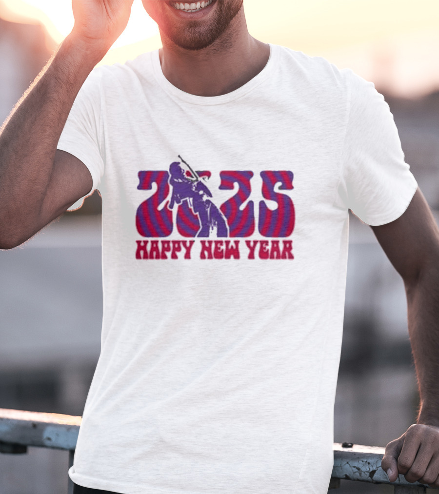 Jimi Hendrix 2025 Happy New Year T-Shirt
