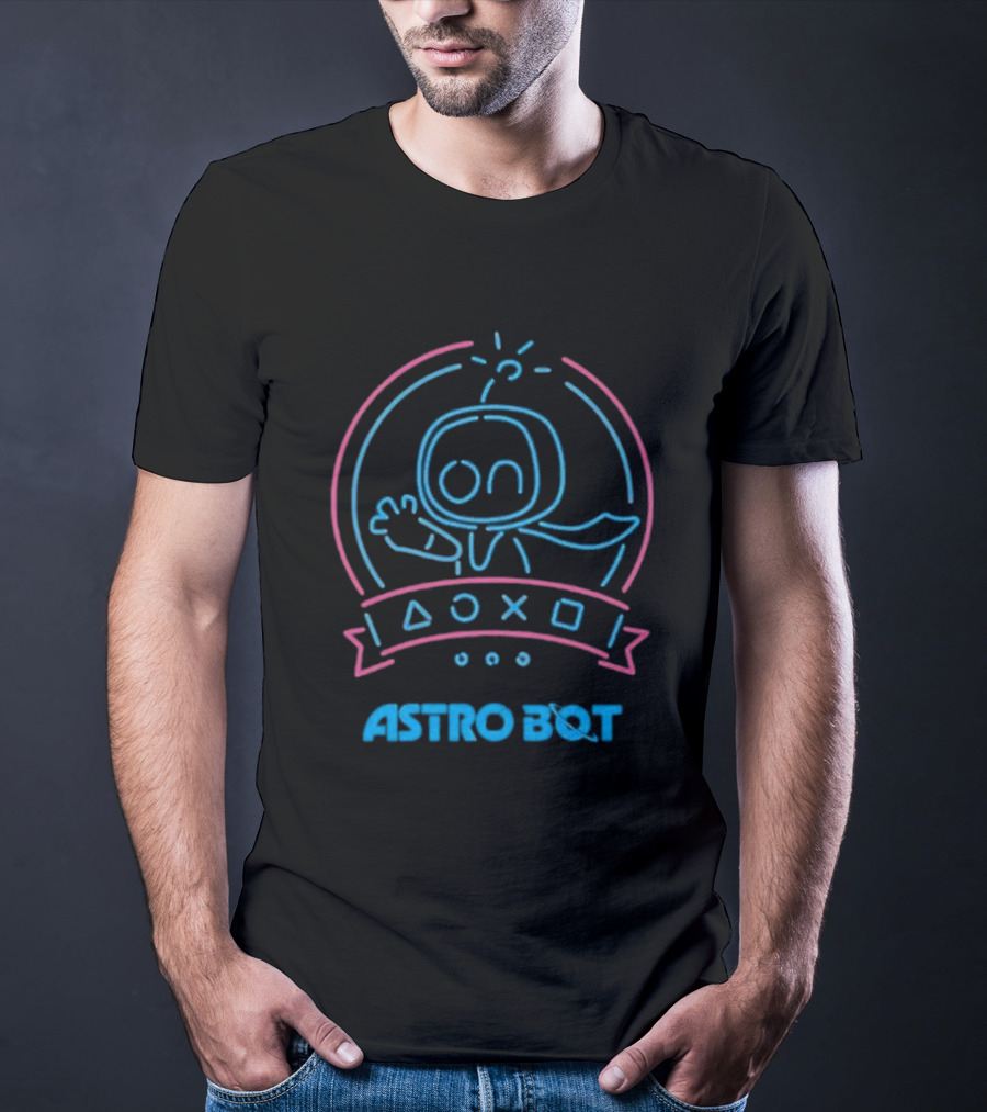 Astro Bot PlayStation Symbols Celebrating Game Of The Year T-Shirt