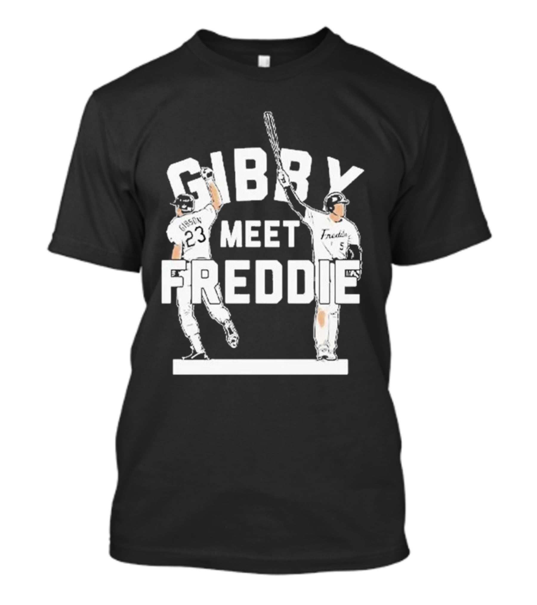 Gibby Meet Freddie Los Angeles Dodgers Baseball Moment T-Shirt