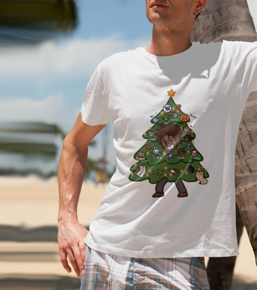 The Great Christmas Tree With Utc Audio Icons And Character Ornaments T-Shirt