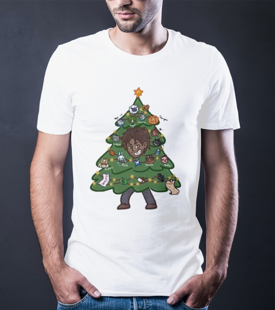 The Great Christmas Tree With Utc Audio Icons And Character Ornaments T-Shirt