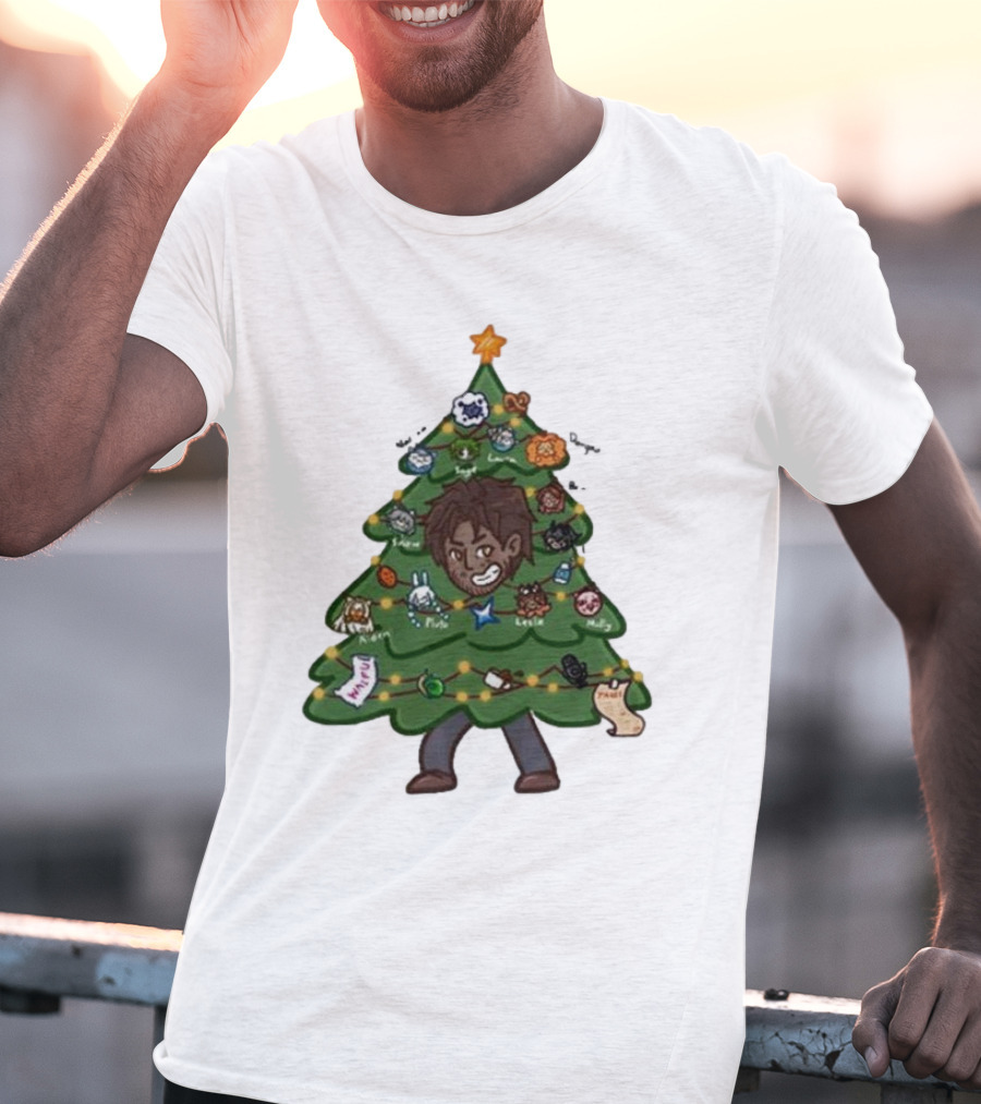The Great Christmas Tree With Utc Audio Icons And Character Ornaments T-Shirt