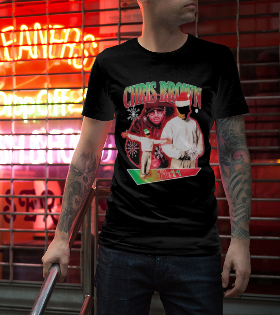 Chris Brown 11:11 Star Struck Christmas T-Shirt