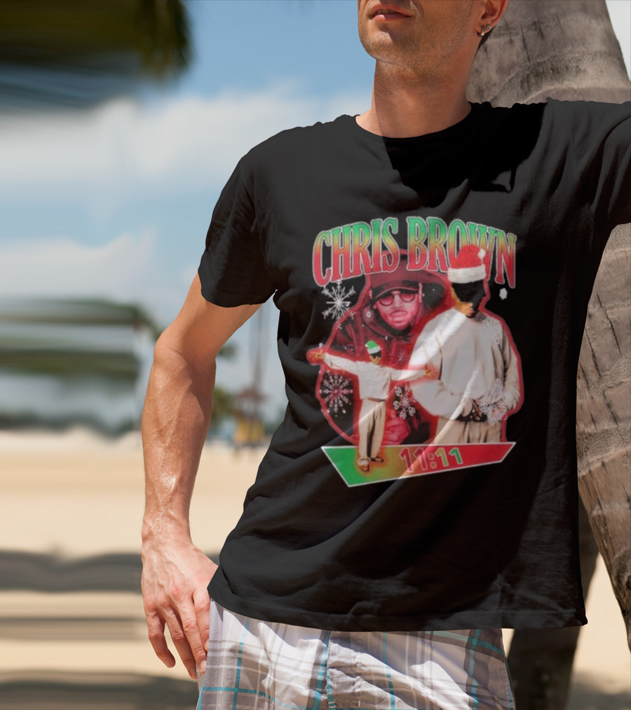 Chris Brown 11:11 Star Struck Christmas T-Shirt
