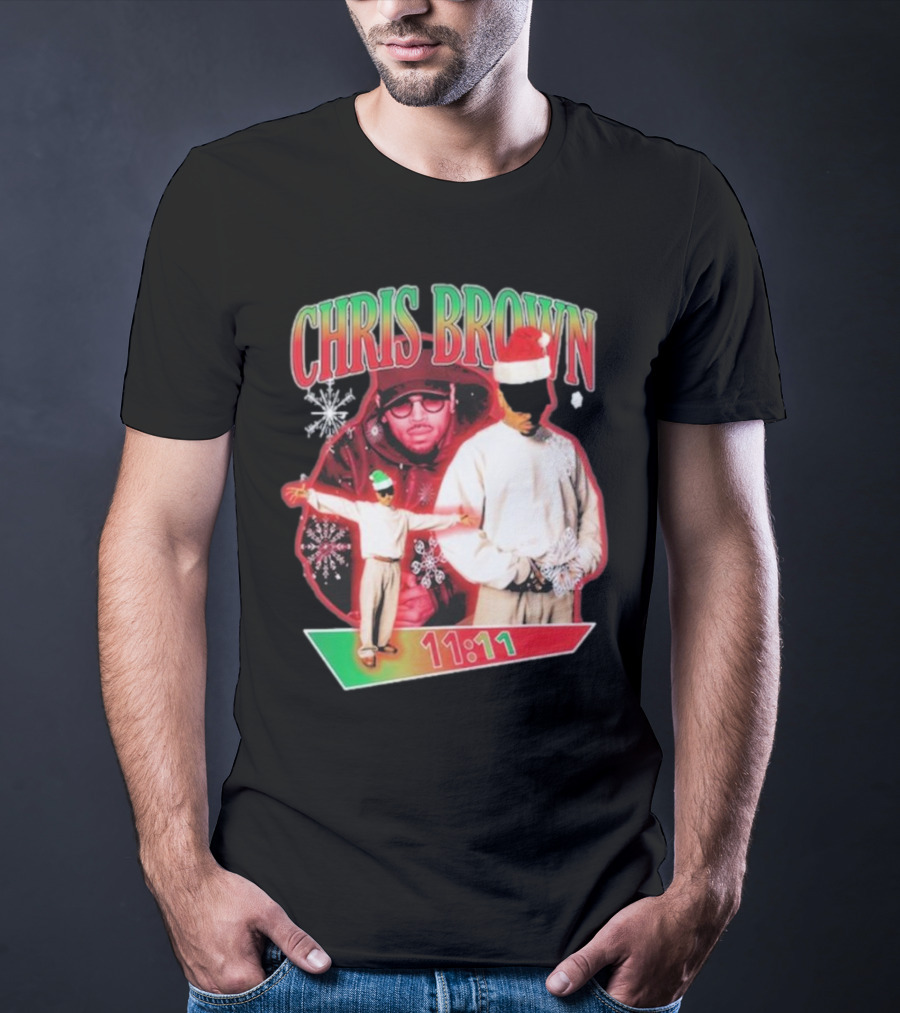 Chris Brown 11:11 Star Struck Christmas T-Shirt